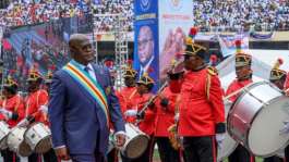 Felix Tshisekedis second and final presidential term under the constitution ends in 2028.  By Arsene Mpiana (AFP/File)
