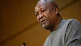 Ghana, under President John Dramani Maham, has been accepted deportees from the US -- and sent them on to their origin countries elsewhere in Africa.  By Fabrice COFFRINI (AFP/File)