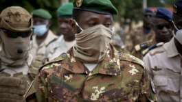 Mali junta leader Assimi Goita, seen in September 2020, came to power following two coups.  By MICHELE CATTANI (AFP/File)