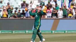 Matthew Breetzke made 112 as South Africa beat Australia by 67 runs in the first ODI in Durban.  By GIANLUIGI GUERCIA (AFP)