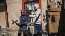 Mobs have gone door-to-door to demand that foreign nationals leave South Africa.  By MZINGENKOSI SIBANDA (AFP)