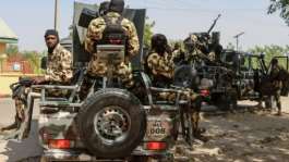 Nigerian soldiers have been battling jihadist militants, mostly in the northeast, since 2009.  By Audu MARTE (AFP)