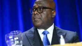 President Felix Tshisekedi could serve a third term in office if constitutional changes are approved.  By SAUL LOEB (AFP)