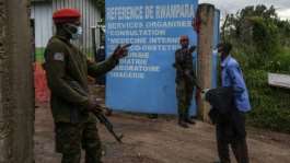 Soldiers had to fire warning shots to disperse the riot at Rwampara hospital in the eastern DRC.  By Seros MUYISA (AFP)
