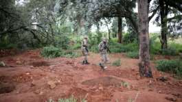 South Africa deployed troops to bolster police operations against illegal mining.  By EMMANUEL CROSET (AFP/File)